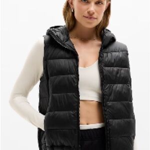 Athleta Women’s Black Aire Puffer Vest XS